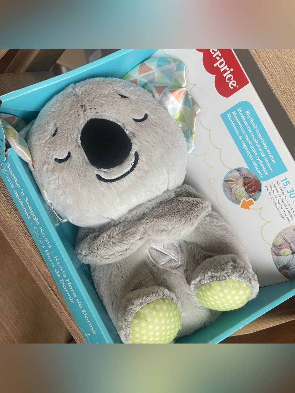 ORG Fisher-Price Soothe ‘n Snuggle Koala Plush Baby Sound Machine NEW Damage Box - Picture 9 of 10